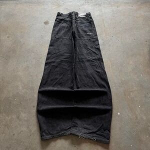 Baggy Black Mecca Wide Leg Southpole Styl Y2K Skater Vintage Jeans 34x34